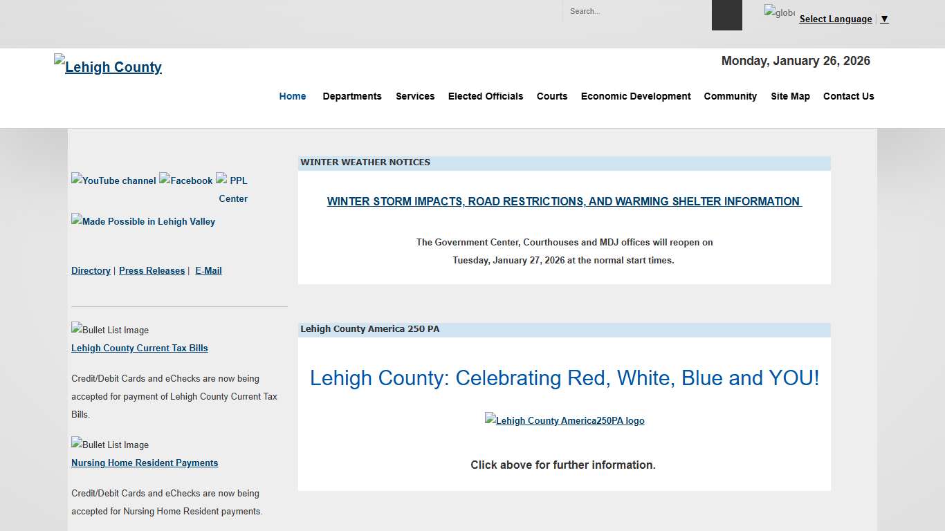 Lehigh County Home Page